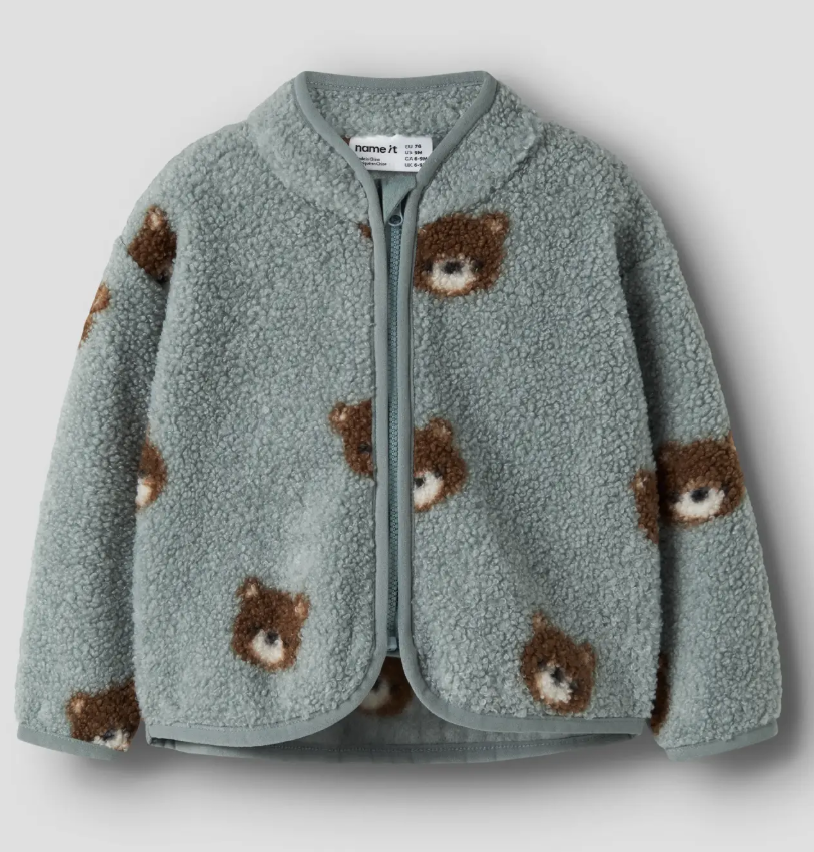 Teddyjacke Bären mint