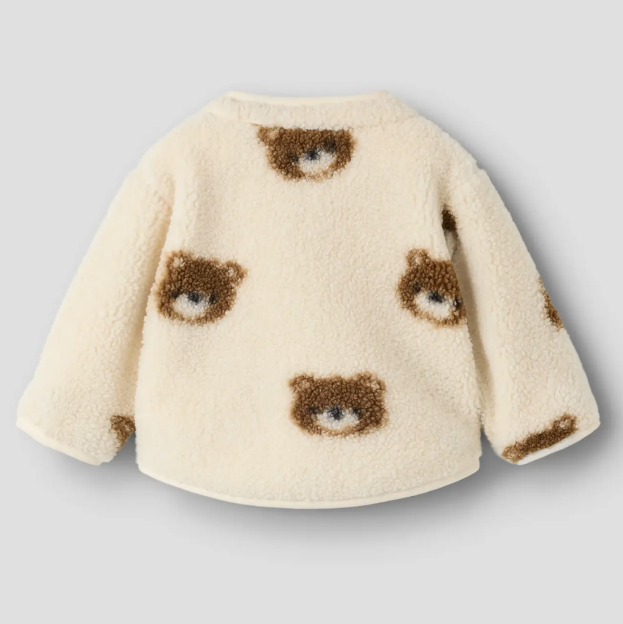 Teddyjacke Bären beige