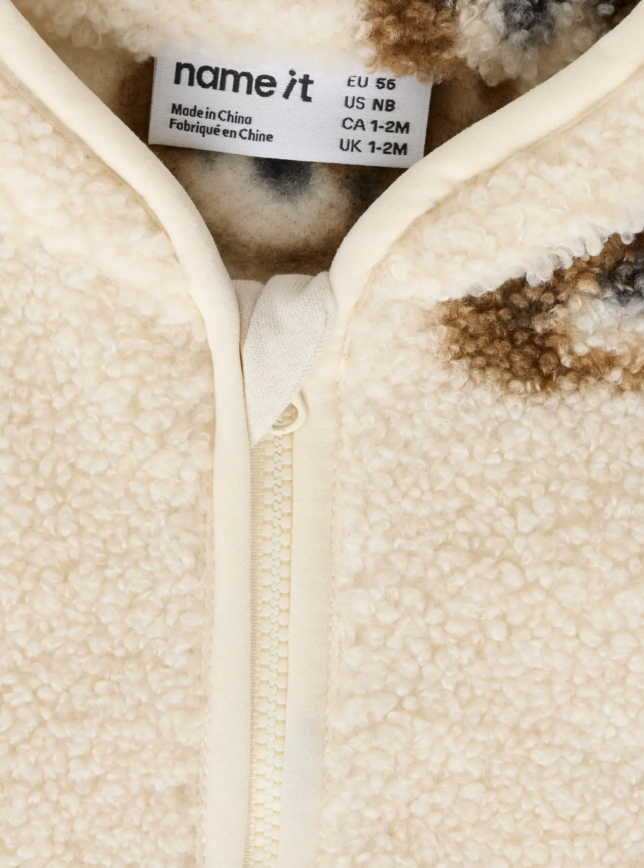 Teddyjacke Bären beige