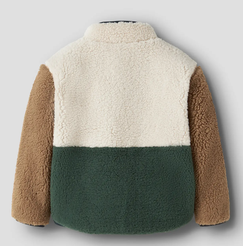 Teddy Jacke Colorblock