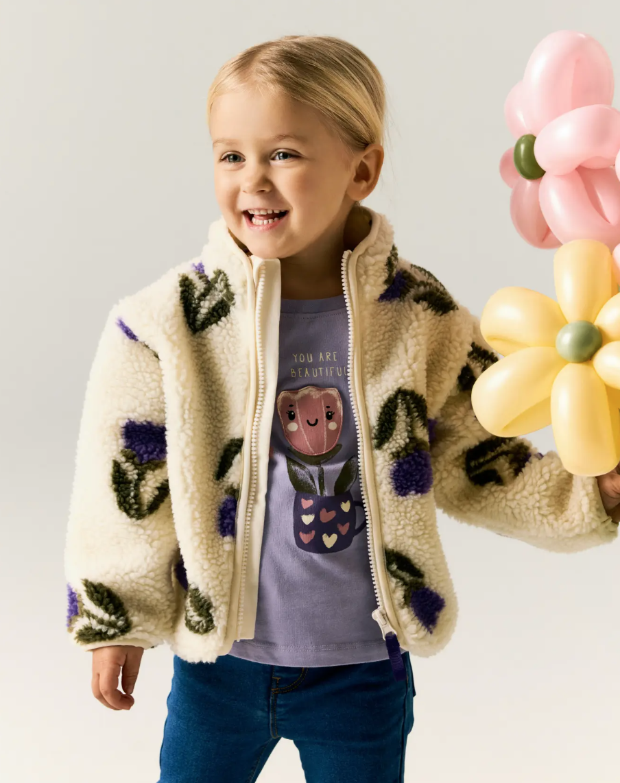 Teddyjacke Lila Tulip