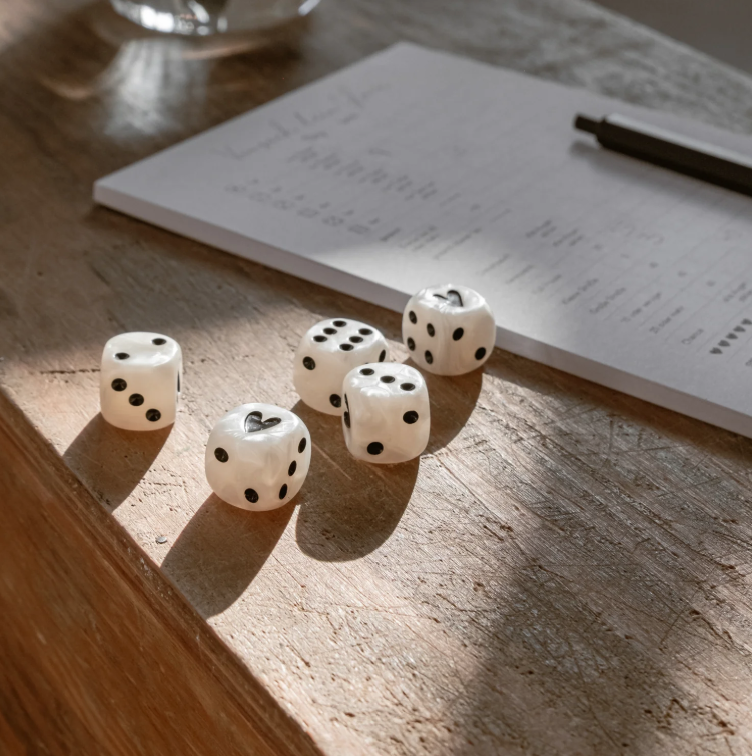 Spielwürfel Perlmutt